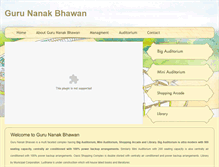 Tablet Screenshot of gurunanakbhawan.com